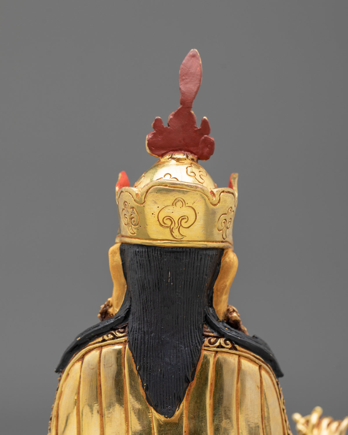 Guru Rinpoche Traditional Buddhist Statue | Tibetan Dharma Master Sculpture