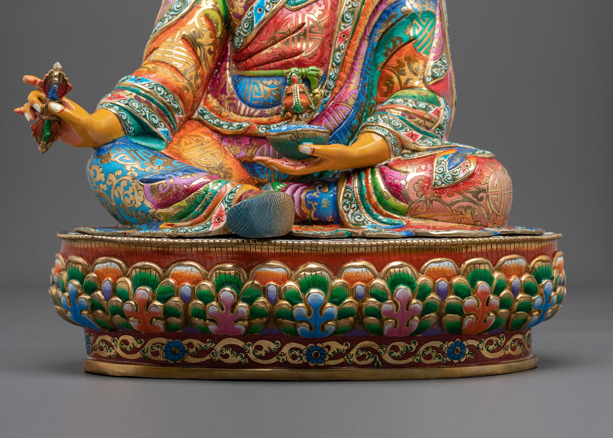 Guru Rinpochhe Sacred Meditation Sculpture | Lotus-Born Master of Vajrayana Buddhism