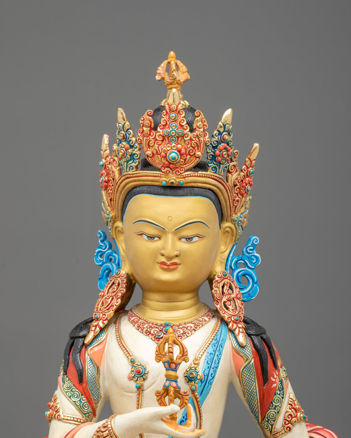 Vajrasattva Meditation Practice Statue | Buddhist Purification Figure