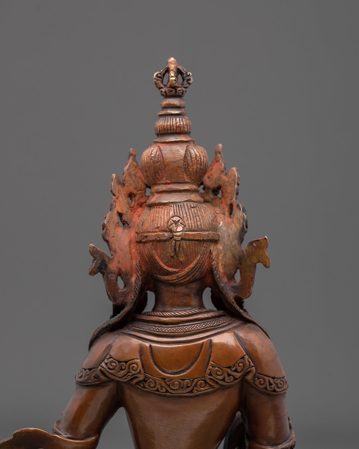 Vajrasattva Sacred Statue | Oxidized Copper Figurine for Altar