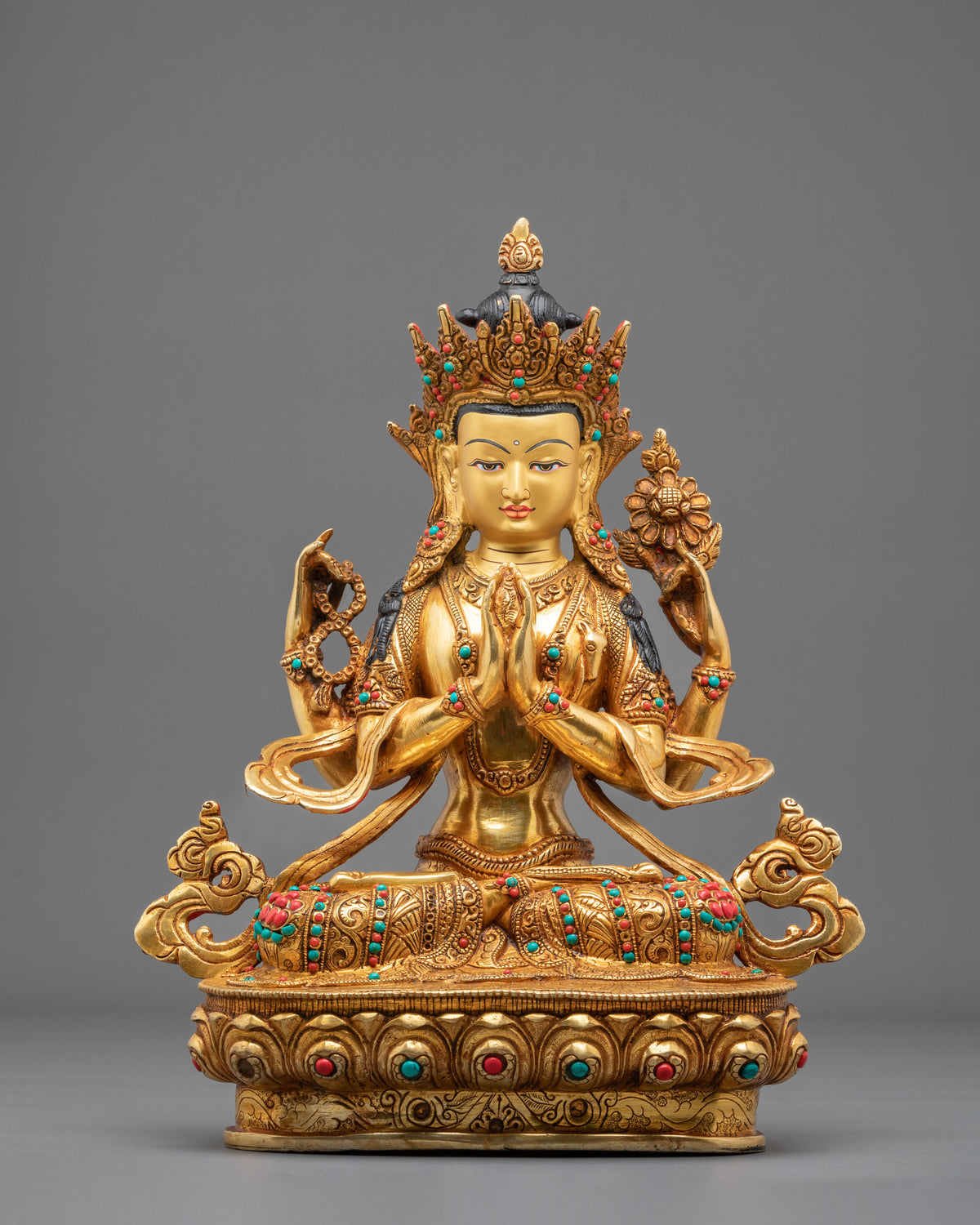 Chenrezig Embodiment of Compassion Statue | Buddhist Home Decoration