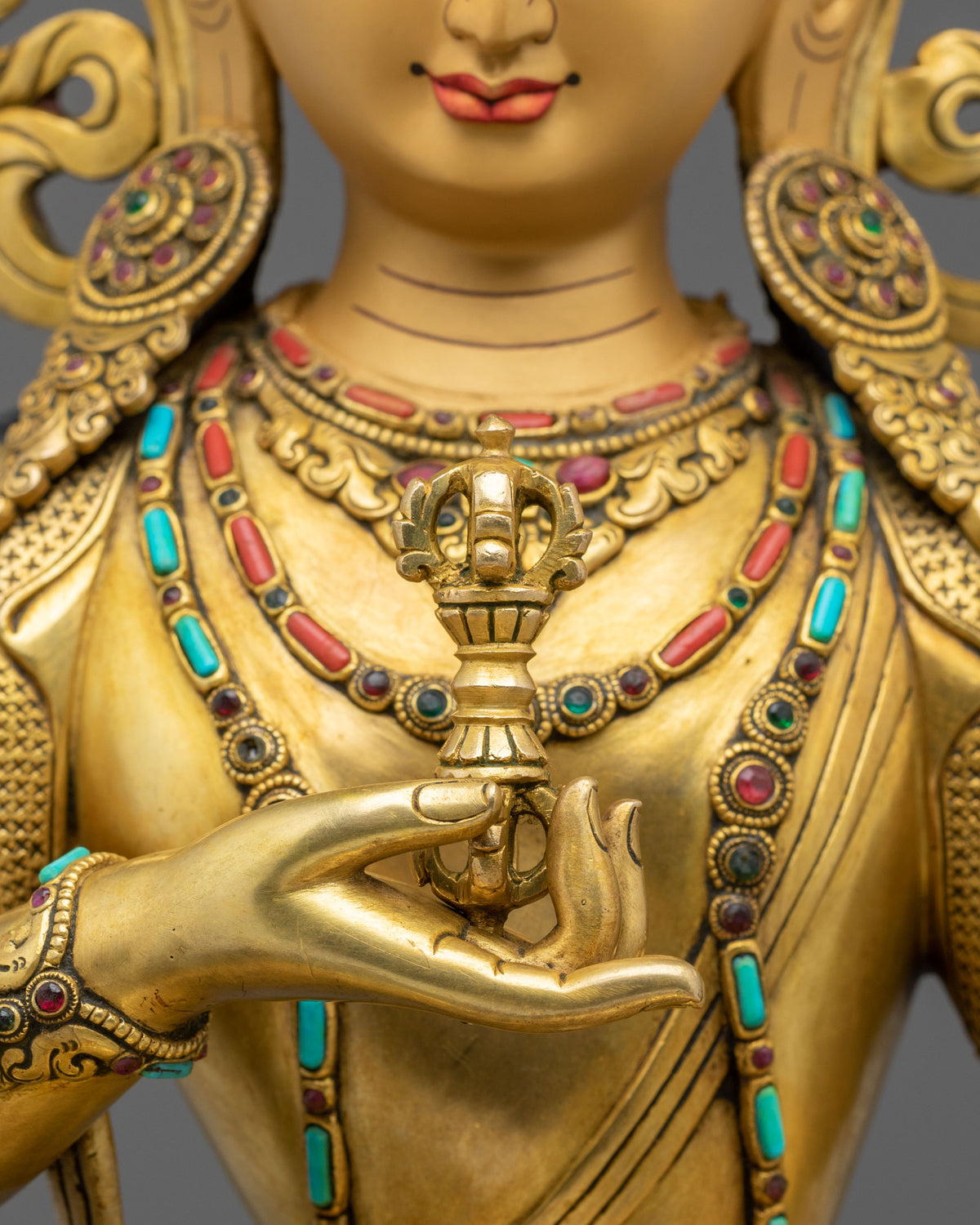 Vajrasattva Sculpture for Altar | Diamond Mind Buddha of Purification