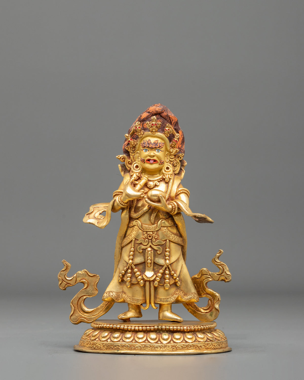Wrathful Protector Mahakala Statue | Guardian Figurine