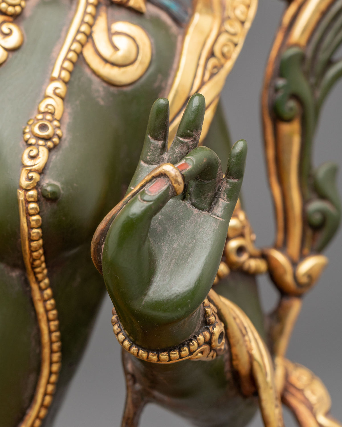 Green Tara Statue | Tibetan Compassionate Guardian