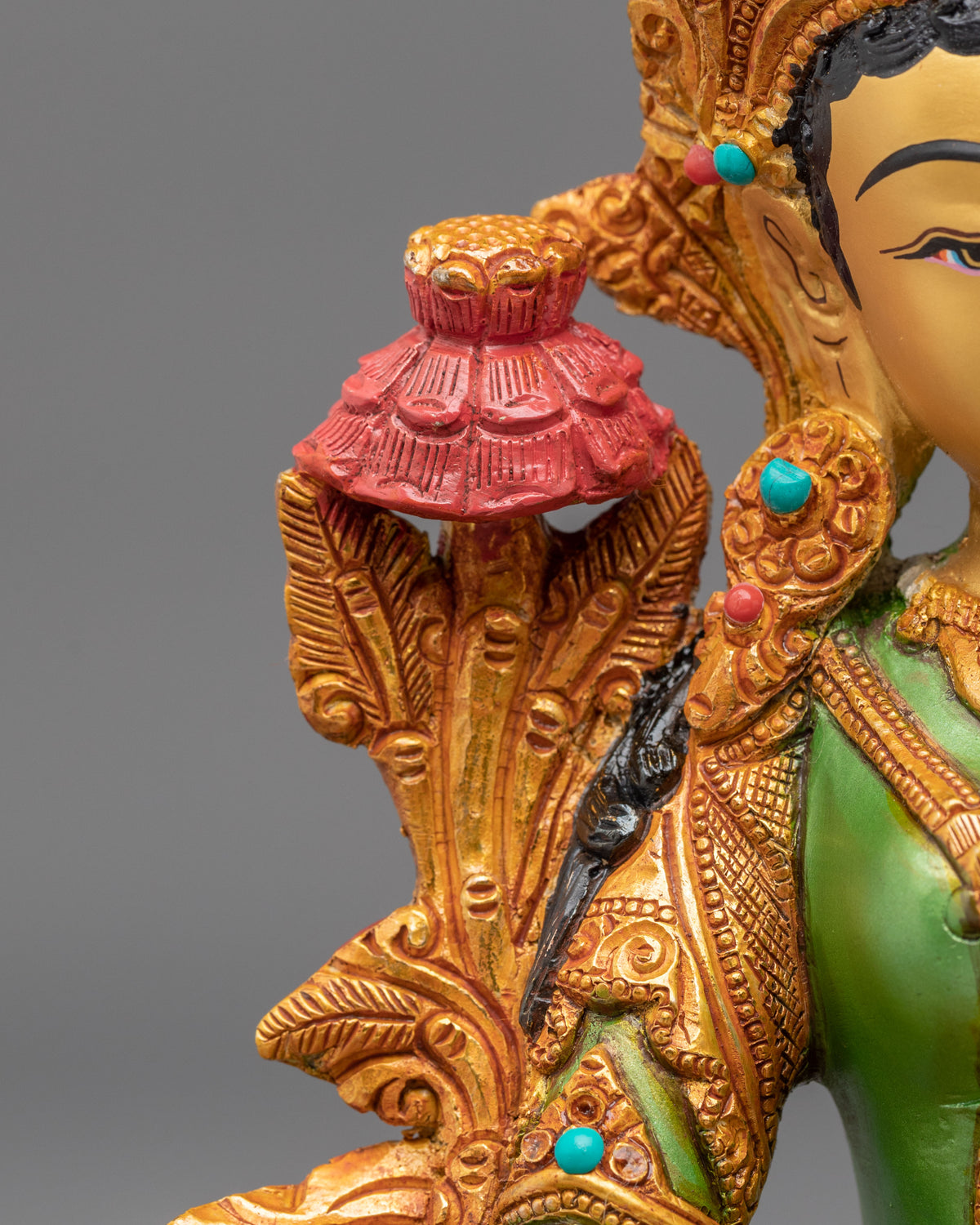 Handcrafted Green Tara Statue | Mother of All Buddha