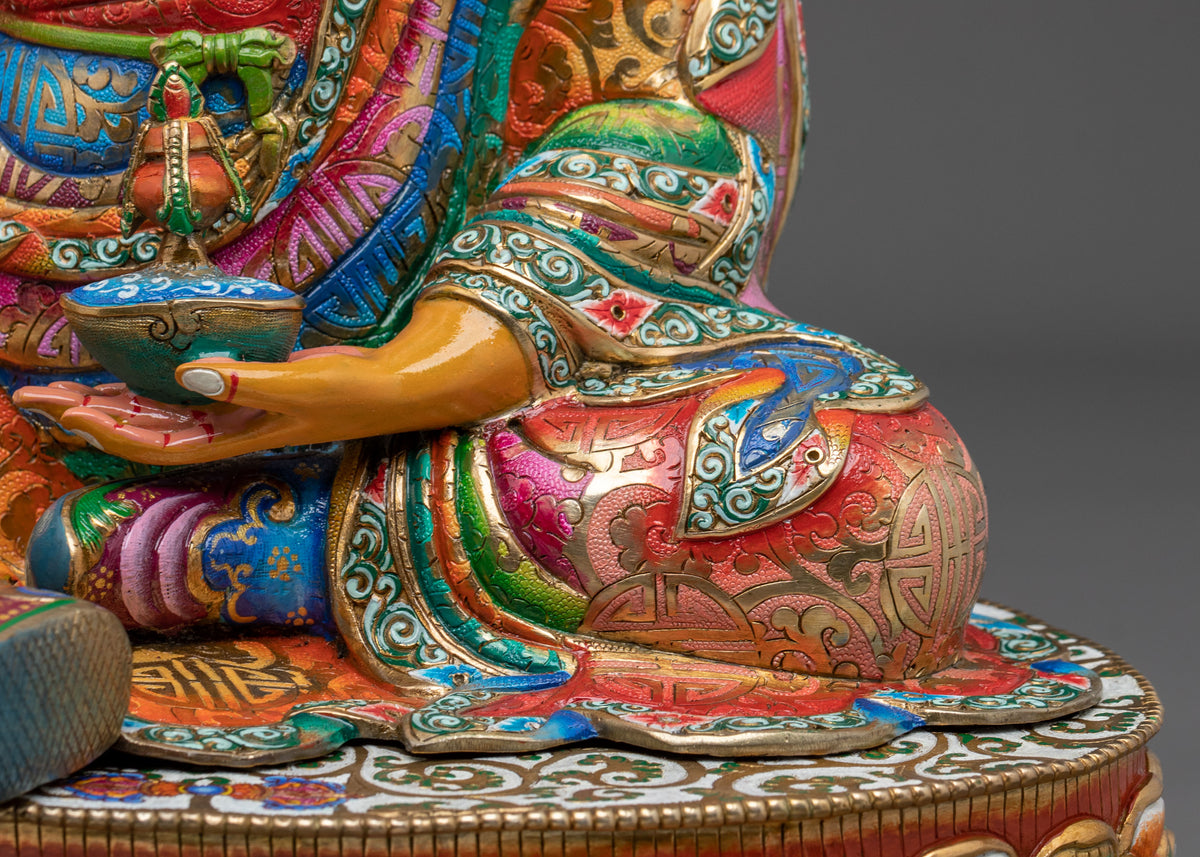 Guru Rinpochhe Sacred Meditation Sculpture | Lotus-Born Master of Vajrayana Buddhism