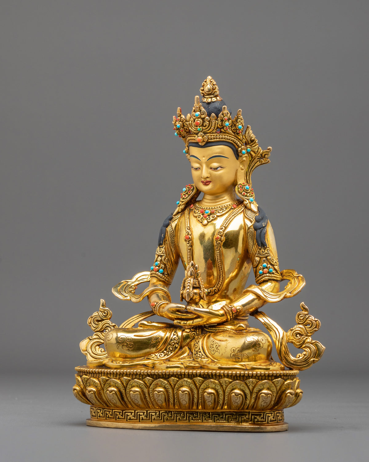 Amitayus Longevity Buddhist Sculpture | Buddha of Infinite Life and Blessings