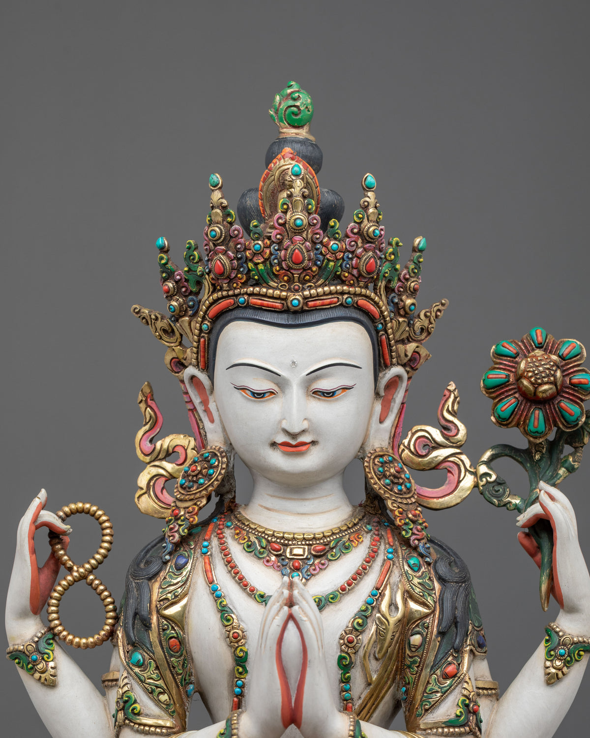 Six Bodhisattva Handmade Statue Set | Himalayan Sacred Art