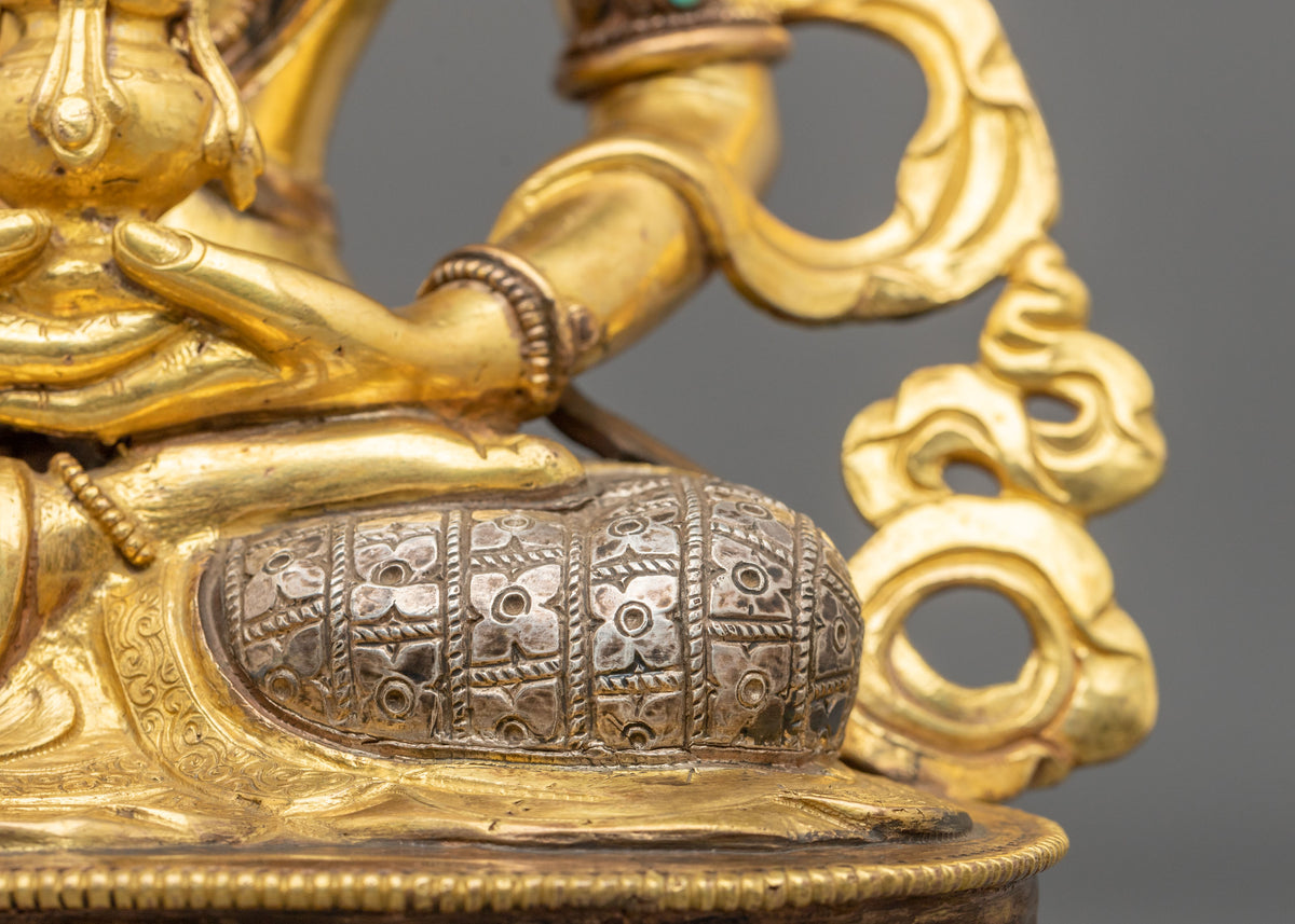 Amitayus Buddha Statue | 24K Gold Gilded Longevity Deity Figurine