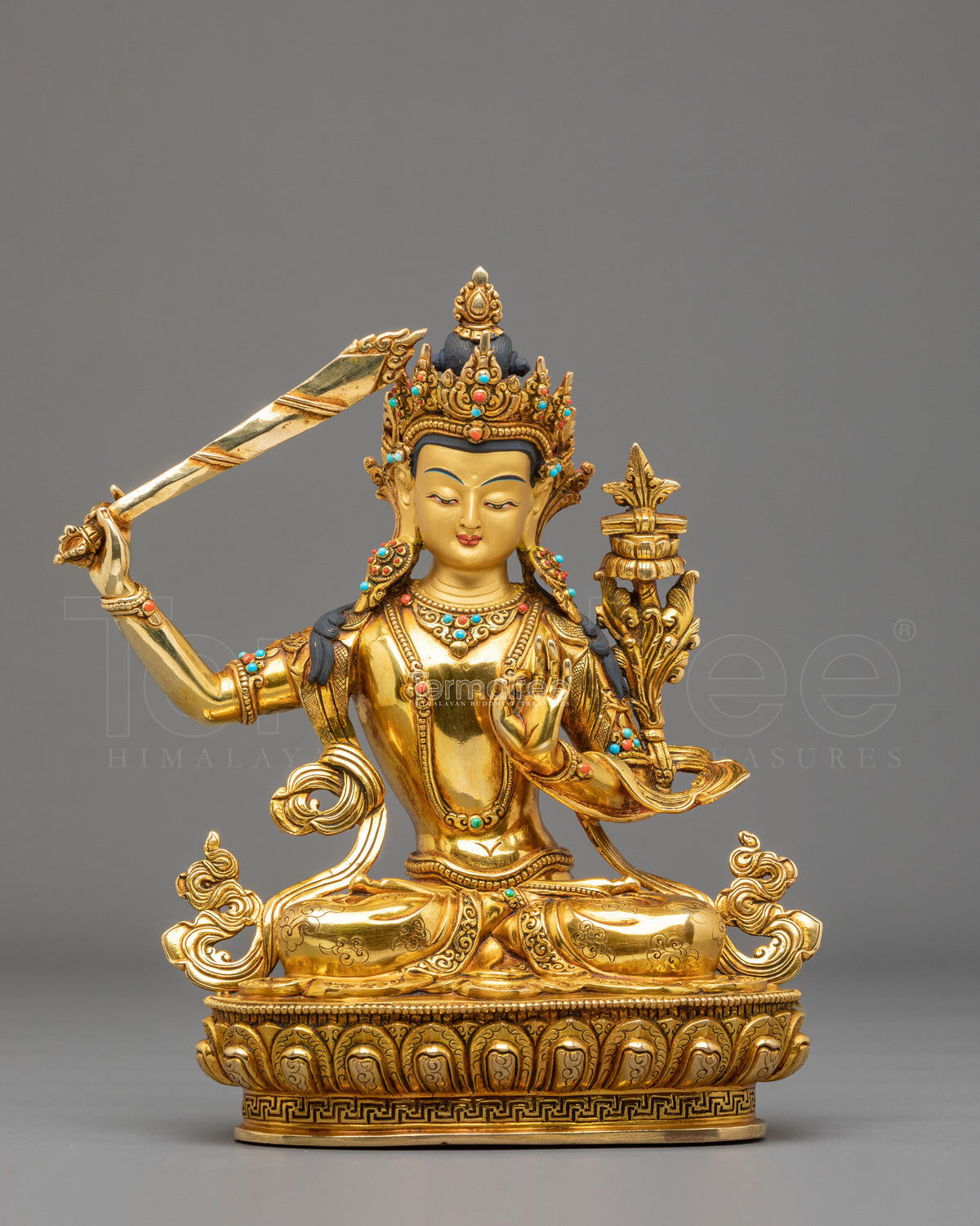 Manjushri Wisdom Sword Buddhist Statue | Handcrafted Buddhist ArtWork
