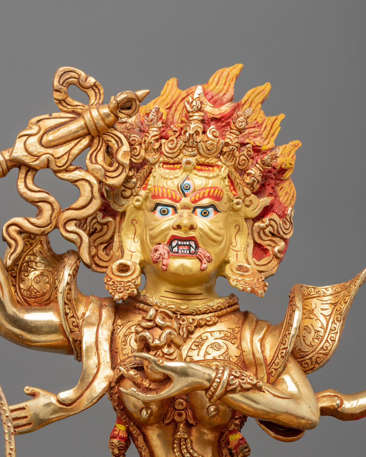Palden Lhamo Spiritual Figurine | Tibetan Protector Deity Artwork