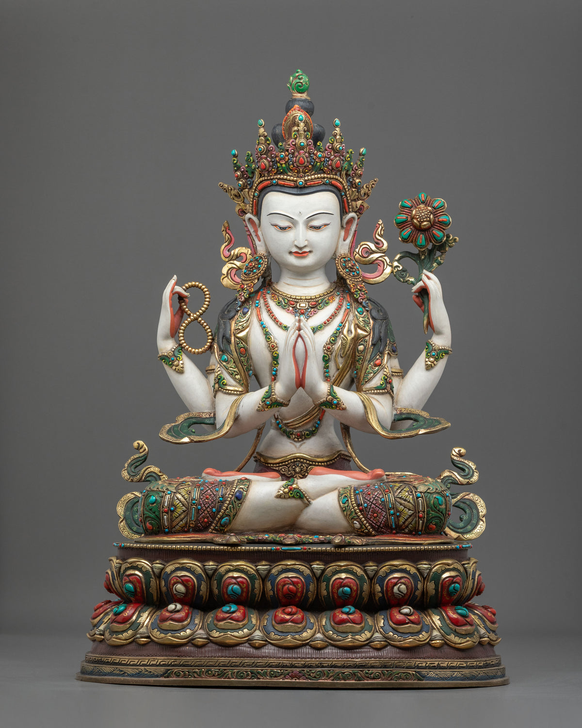 Six Bodhisattva Handmade Statue Set | Himalayan Sacred Art