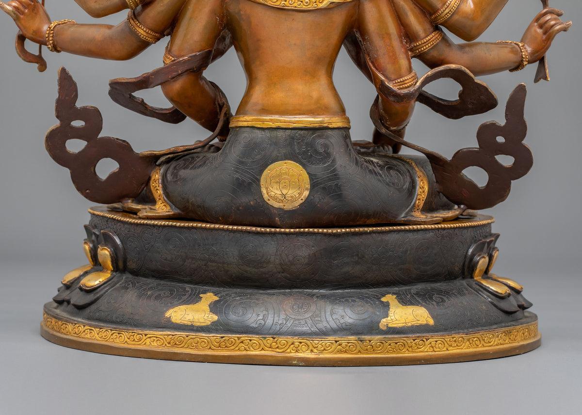 Tibetan Sculpture of Namgyalma | Copper Statue with 24K Gold Gilded