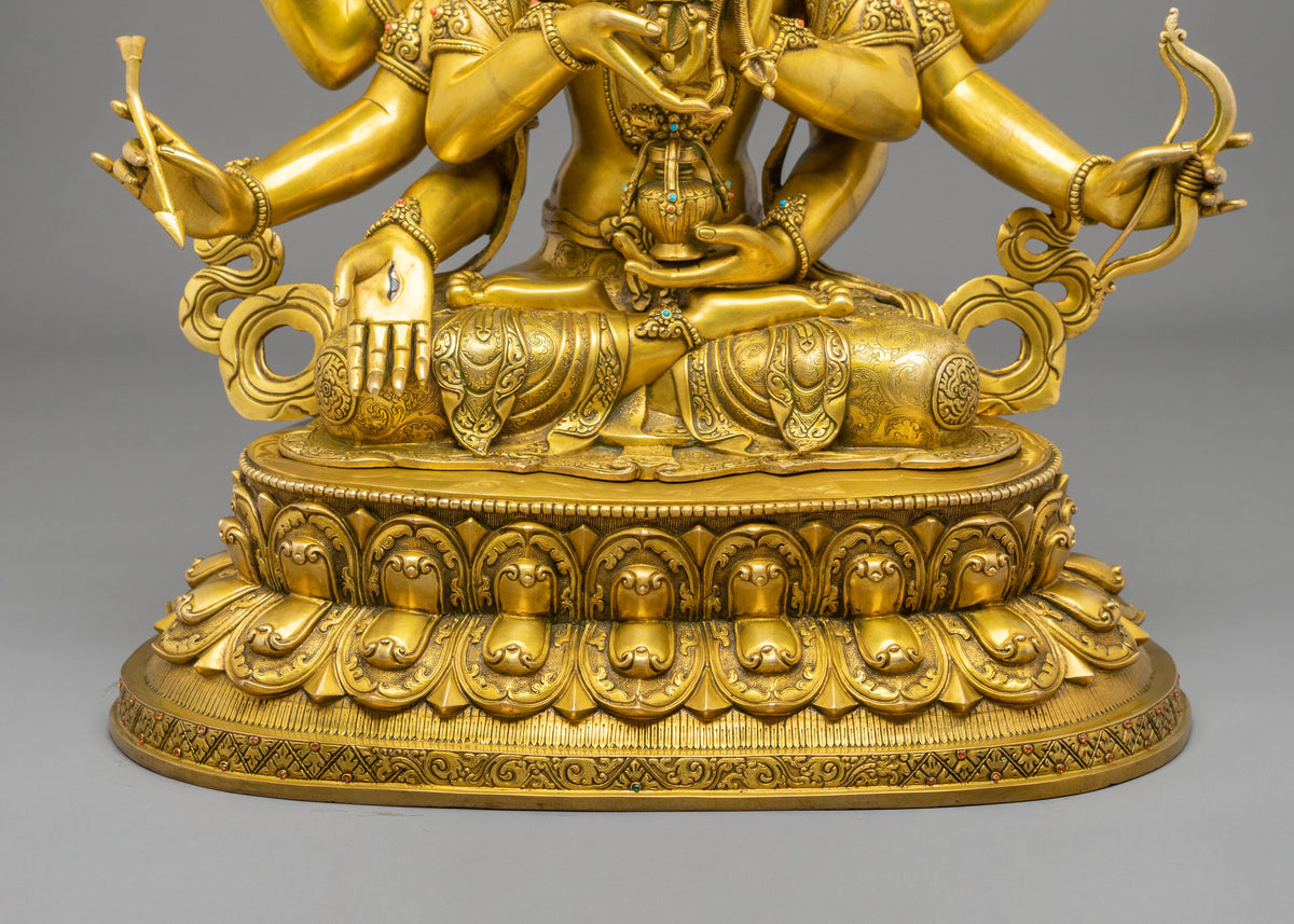 Namgyalma Sculpture | 24K Gold Gilded Tibetan Buddhist Deity Artwork