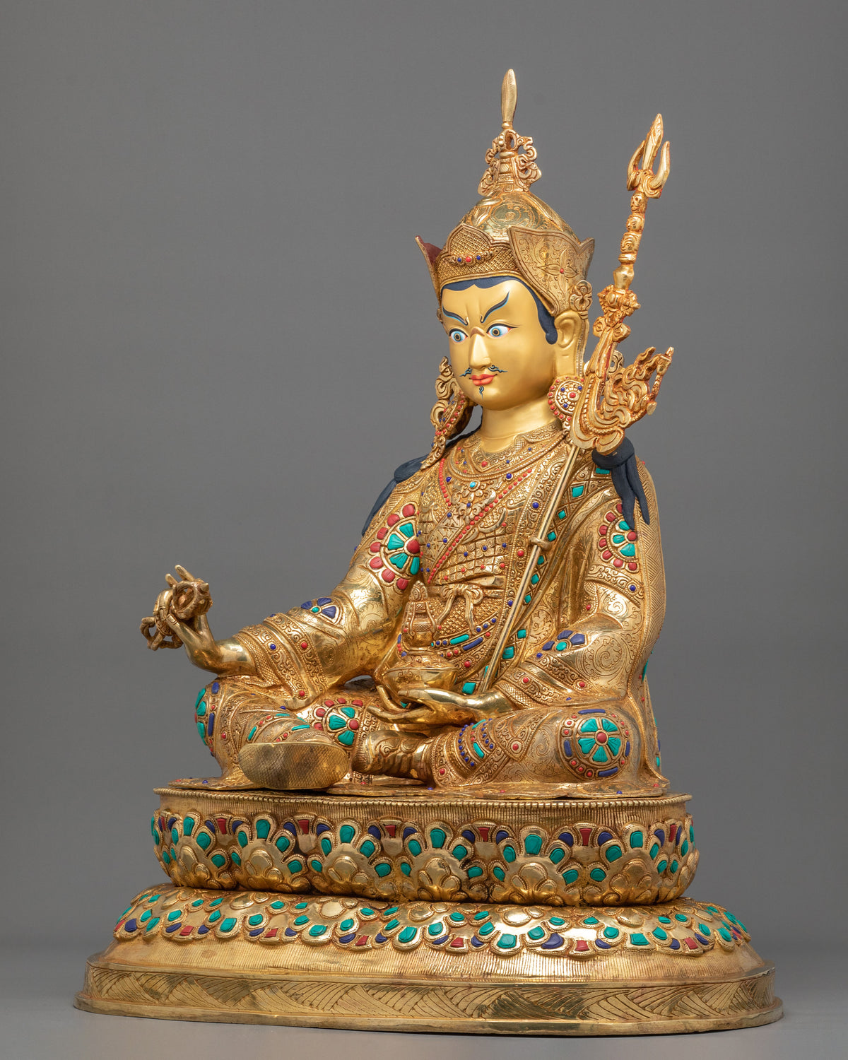 Guru Rinpoche Traditional Handcrafted Statue