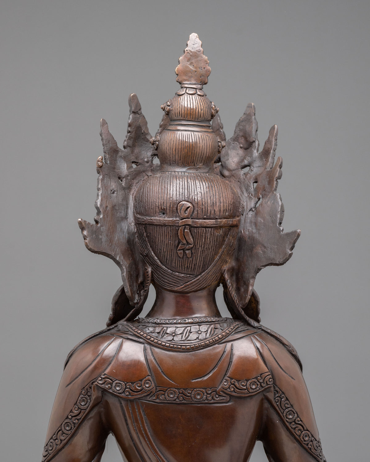 Amitayus Oxidized Copper Statue: Symbol of Longevity and Merit