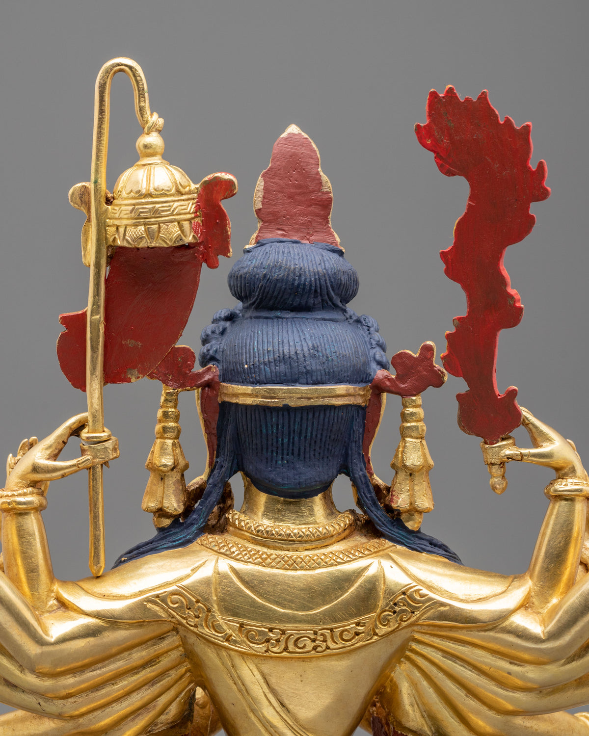 Handcrafted Chundi Statue | 24K Gold Gilded Goddess Figurine
