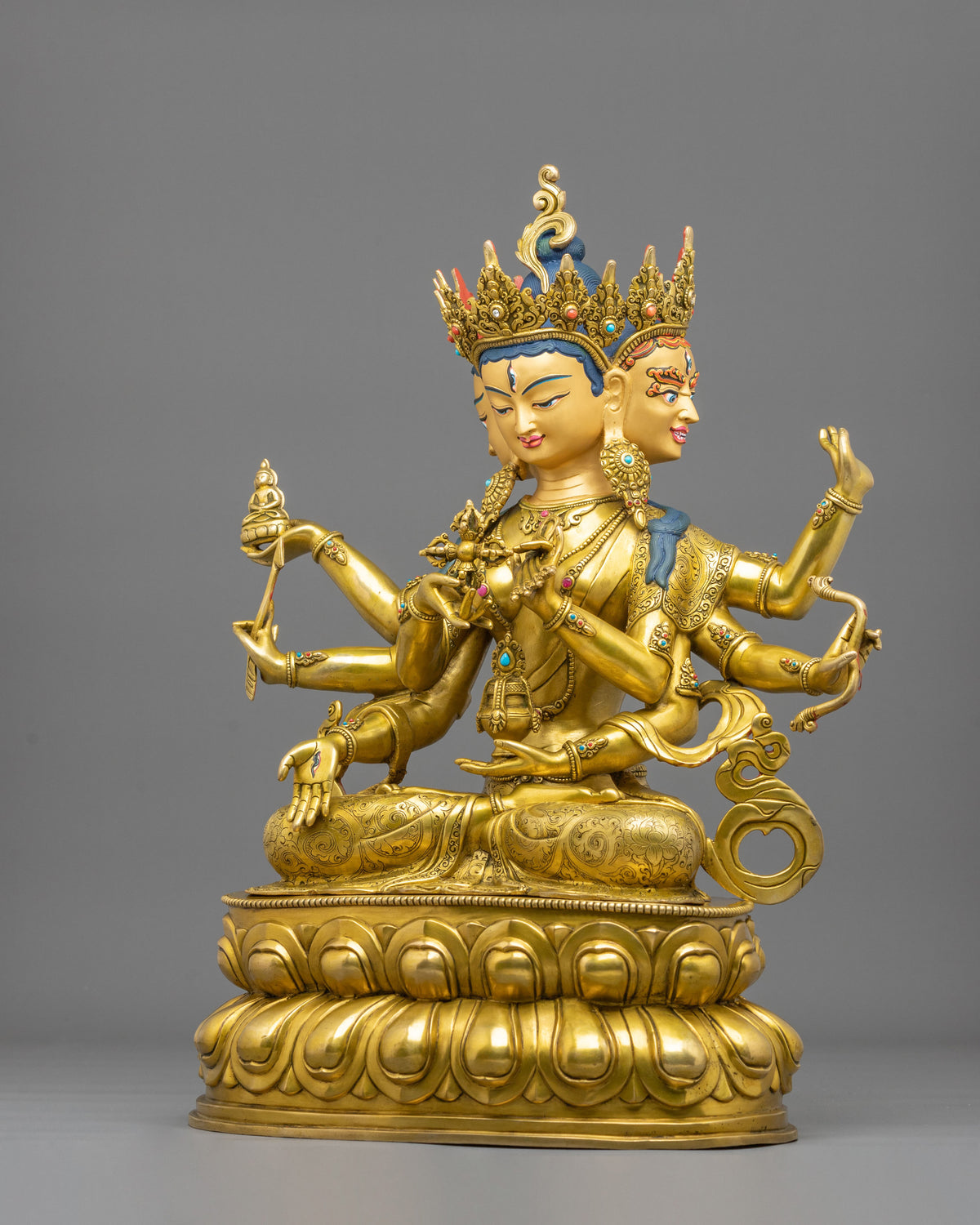 Namgyalma 24K Gold Coated Copper Sculpture | Home Decoration Statue