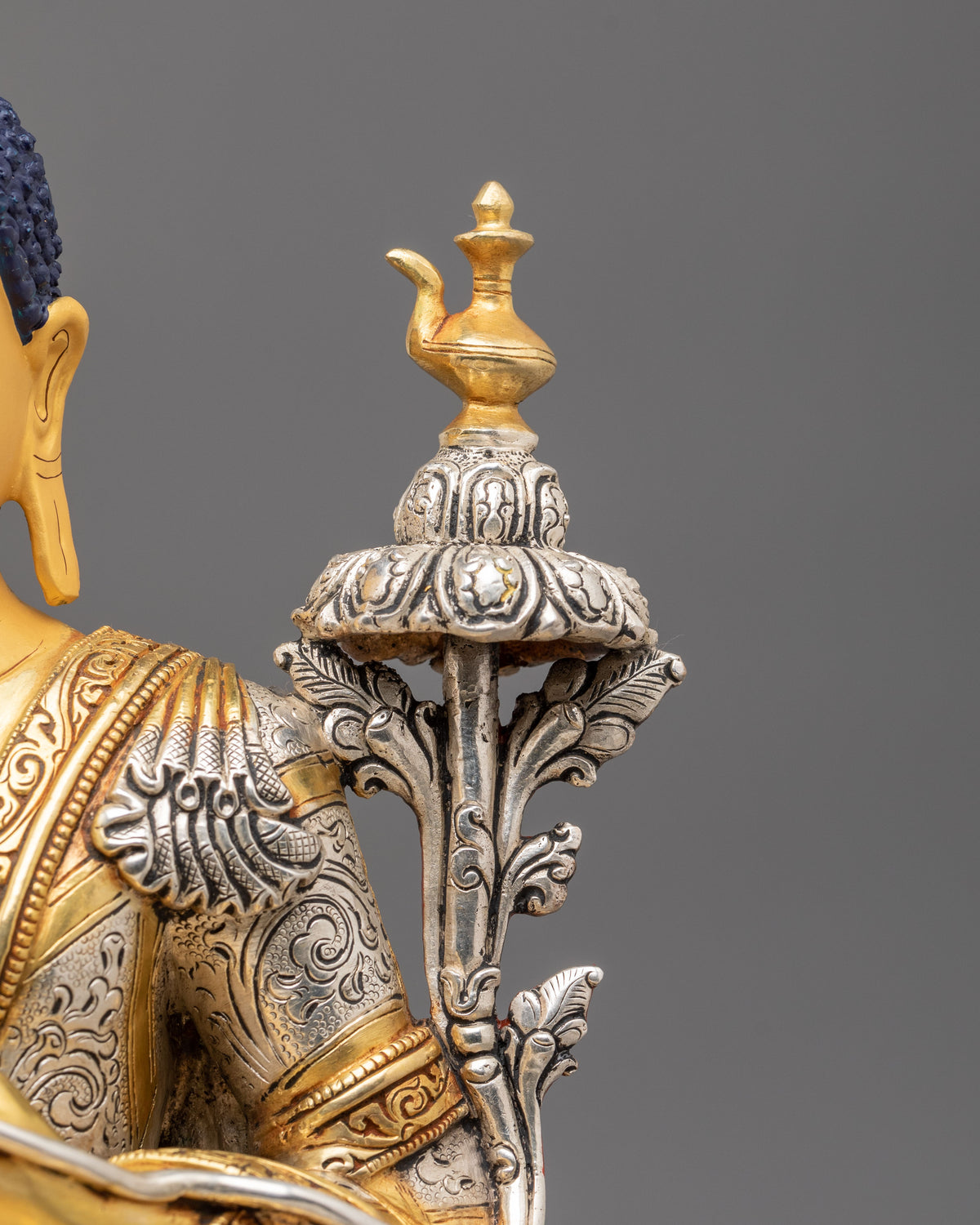 Maitreya Buddha Statue Future of Compassion | 24K Gold Gilded Copper Statue
