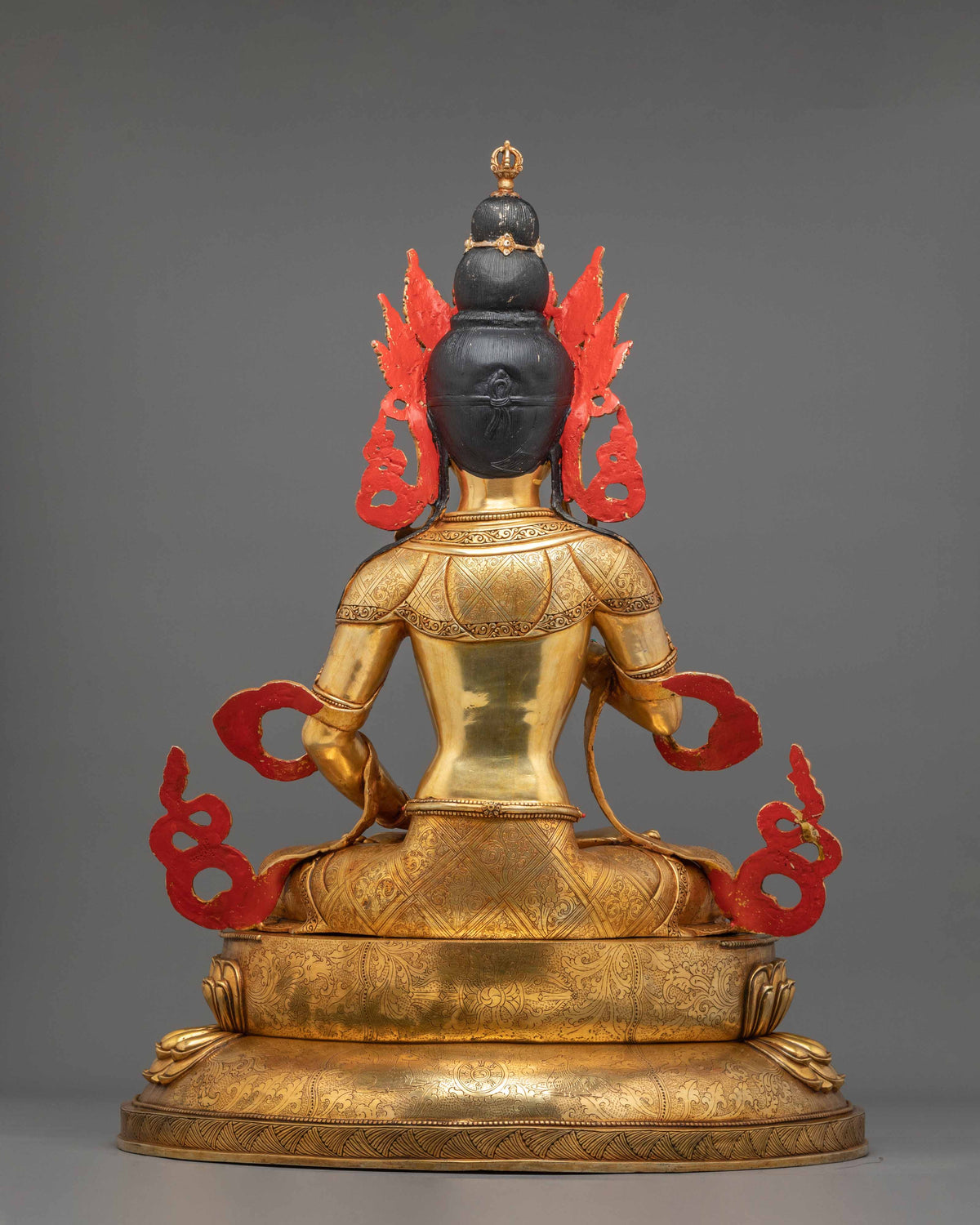 Hand Carved Vajrasattva Spiritual Purification Statue