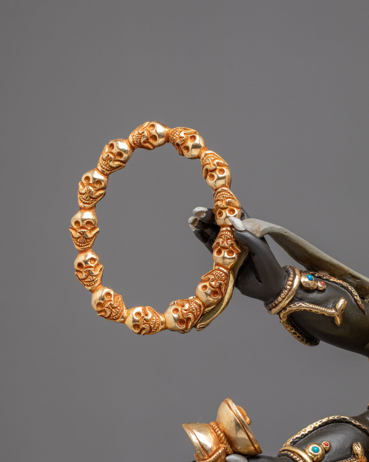 Six-Armed Mahakala Wrathful Guardian Statue | Himalayan Buddhist Shrine Art