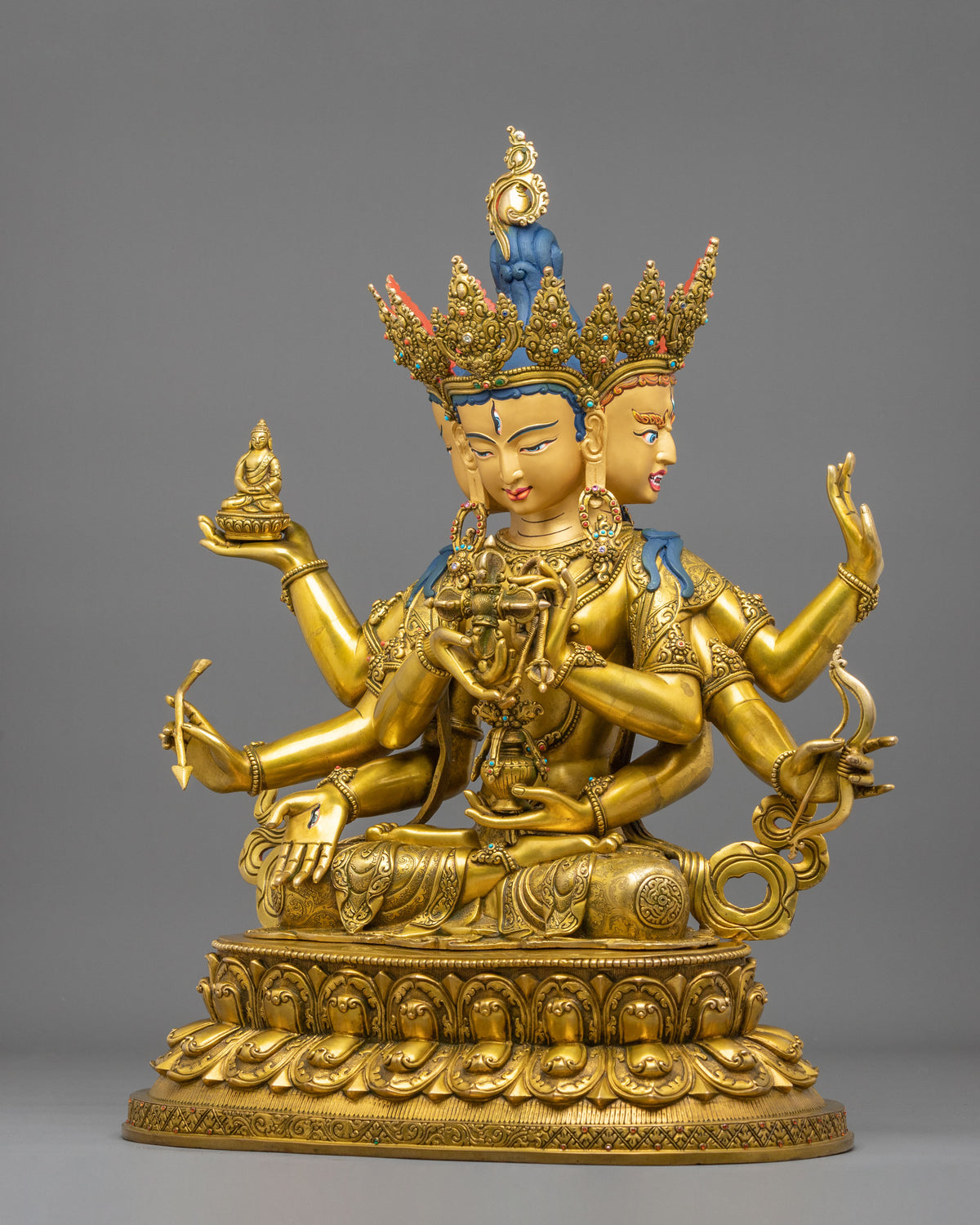 Namgyalma Sculpture | 24K Gold Gilded Tibetan Buddhist Deity Artwork