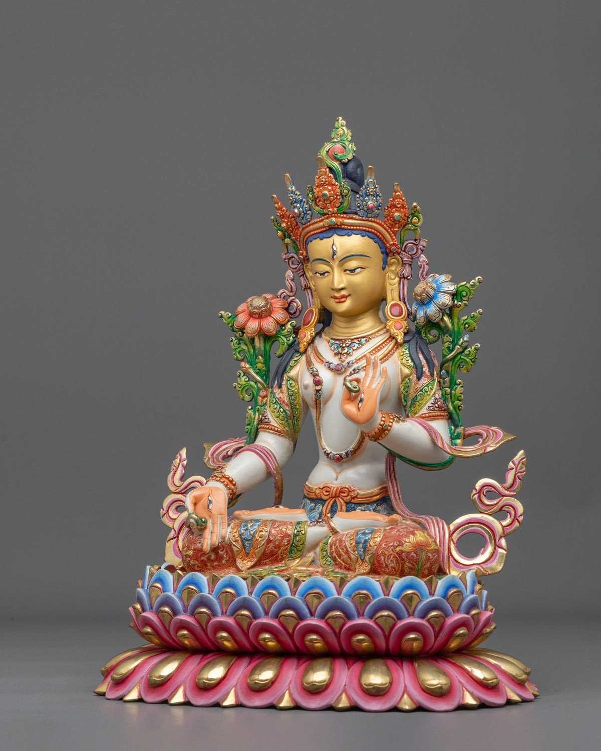 White Tara Statue | Compassionate Protector of Long Life and Healing