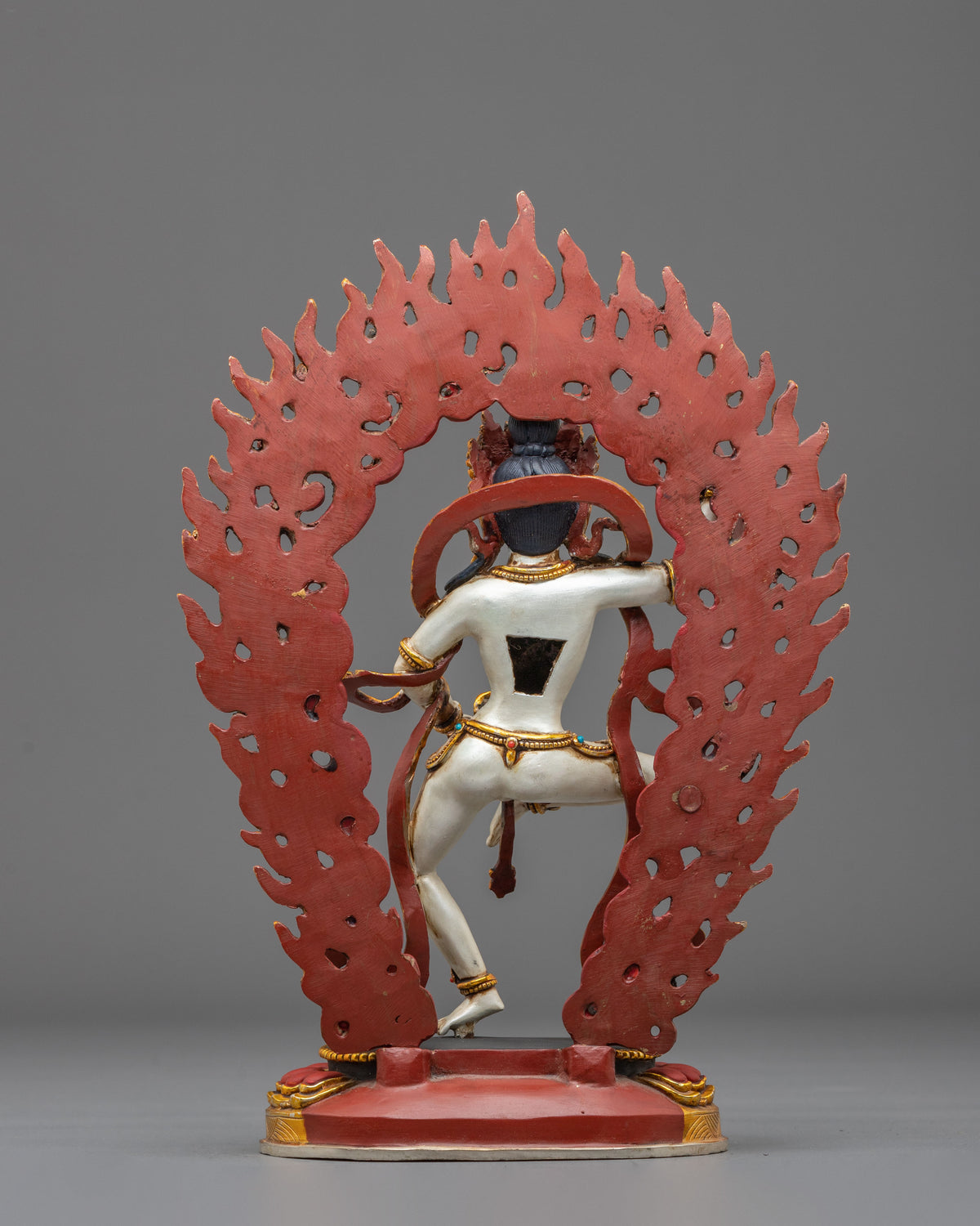 Machig Labdron Vajrayana Statue | Copper Statue with Hand carved Gemstones