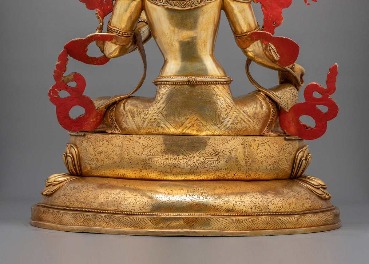 Green Tara Copper Statue | The Divine Essence of Enlightened Compassion