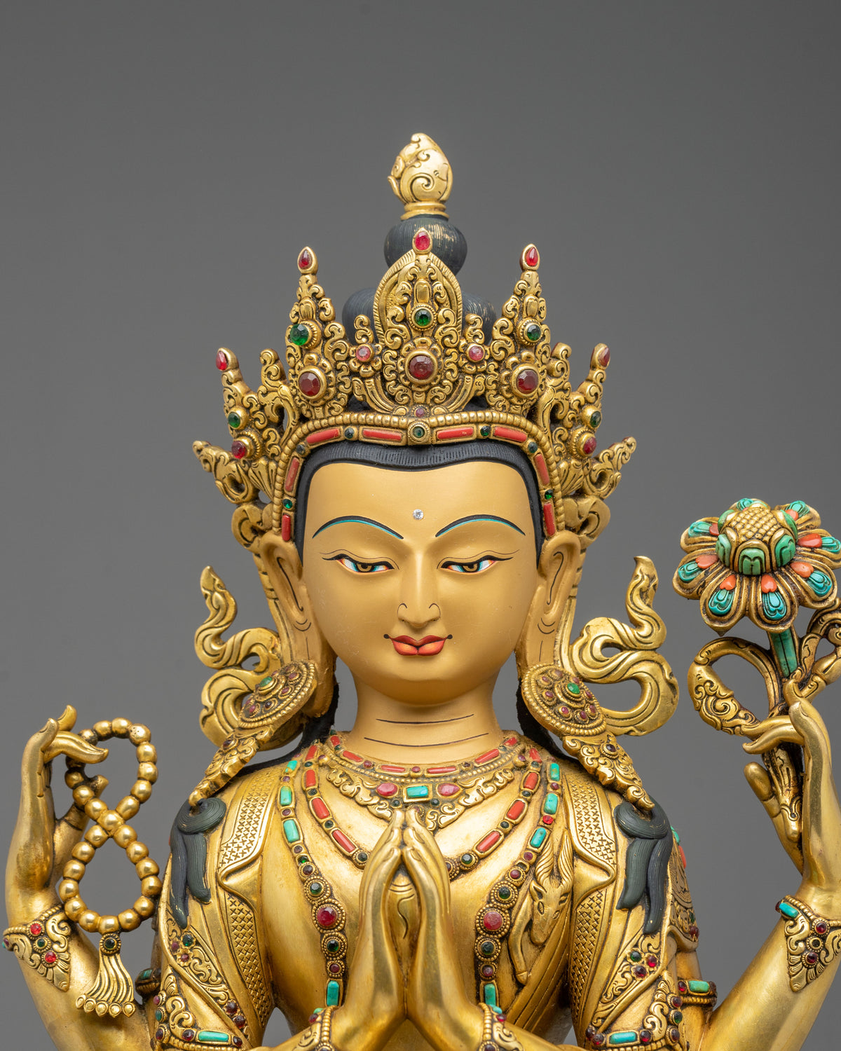 Six Bodhisattva Copper Sculpture Set | A Harmonious Collection of Sacred Art