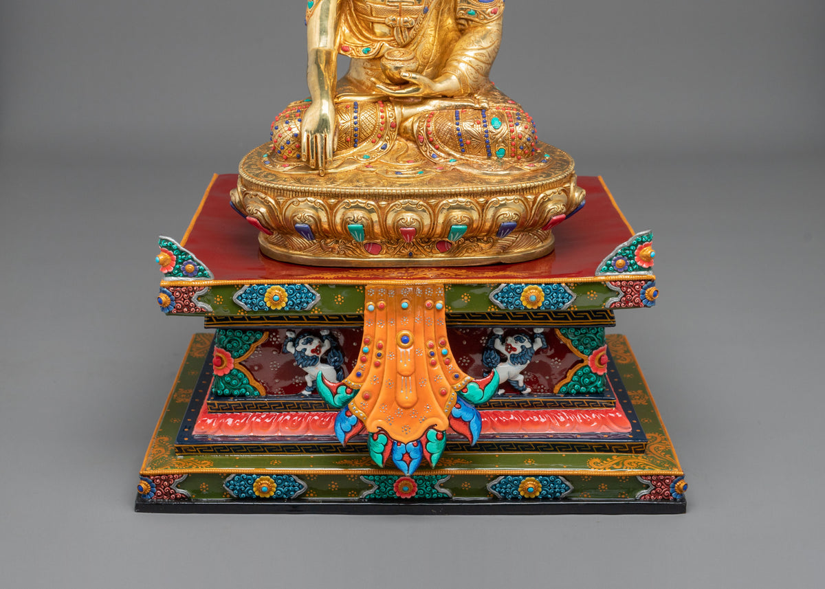 Shakyamuni Buddha with Throne