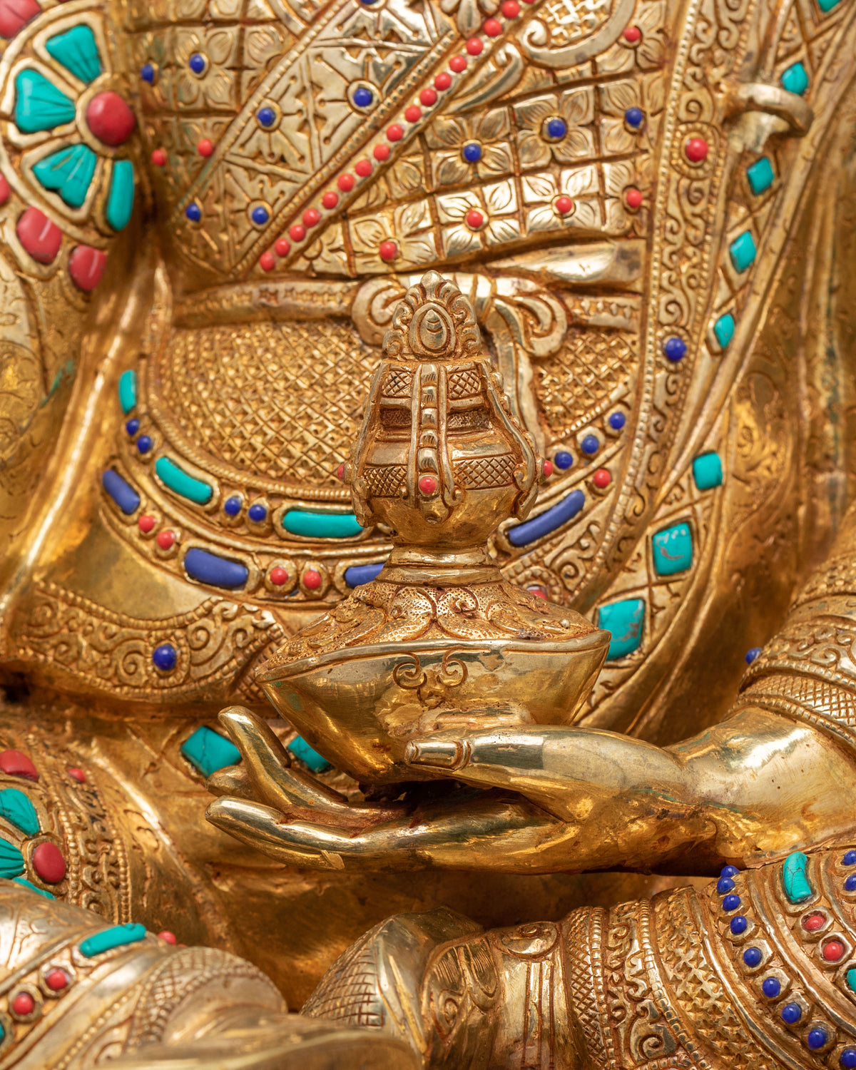 Guru Rinpoche Traditional Handcrafted Statue