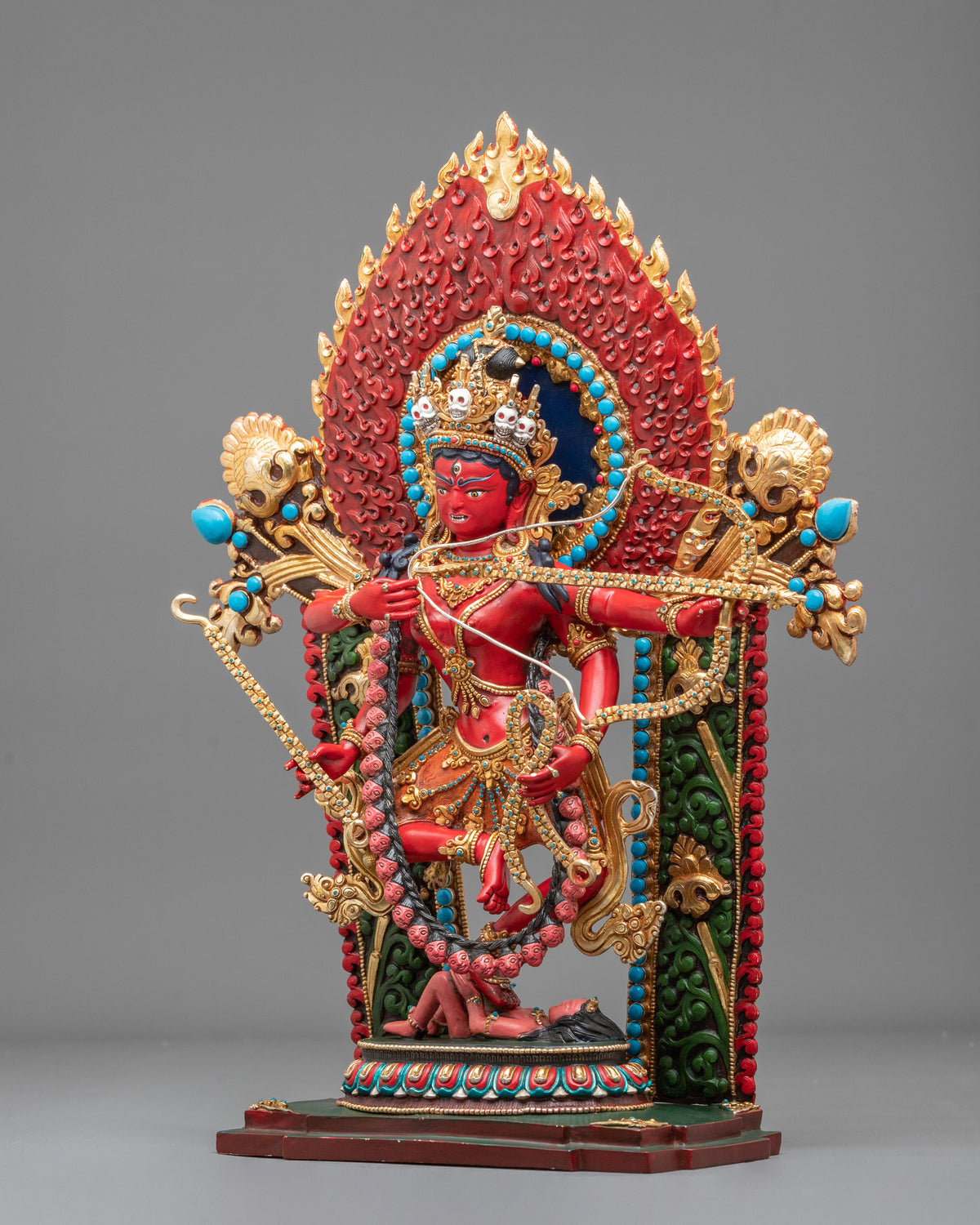 Kurukulla Statue | Gemstone Adorned Figurine