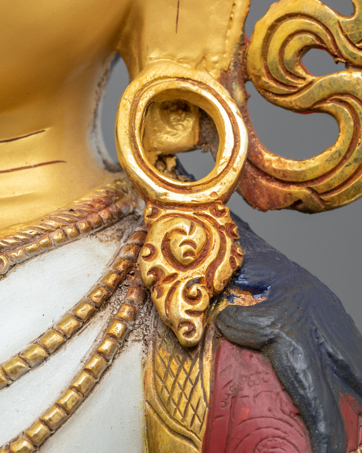 Tibetan Deity Vajrasattva Statue | Sacred Buddhist Figurine
