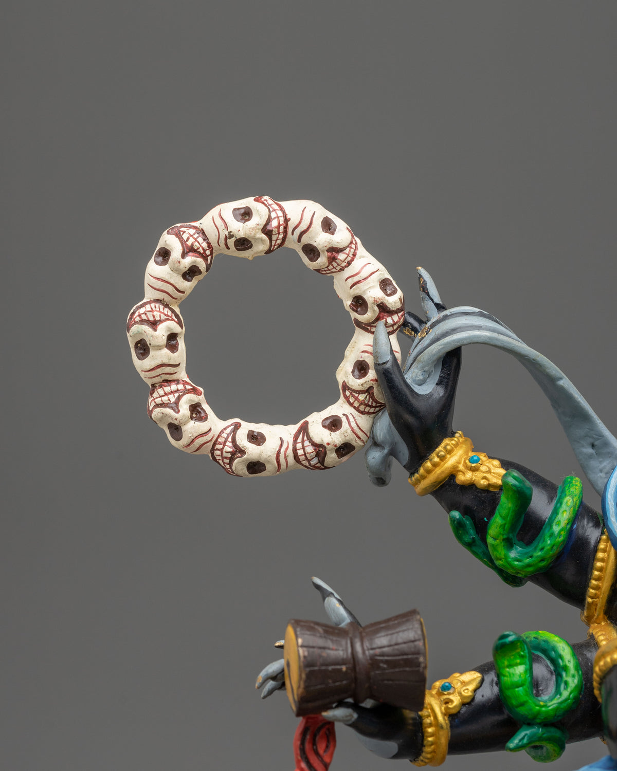 Six Armed Mahakala Himalayan Sculpture | Wrathful Protector of Dharma