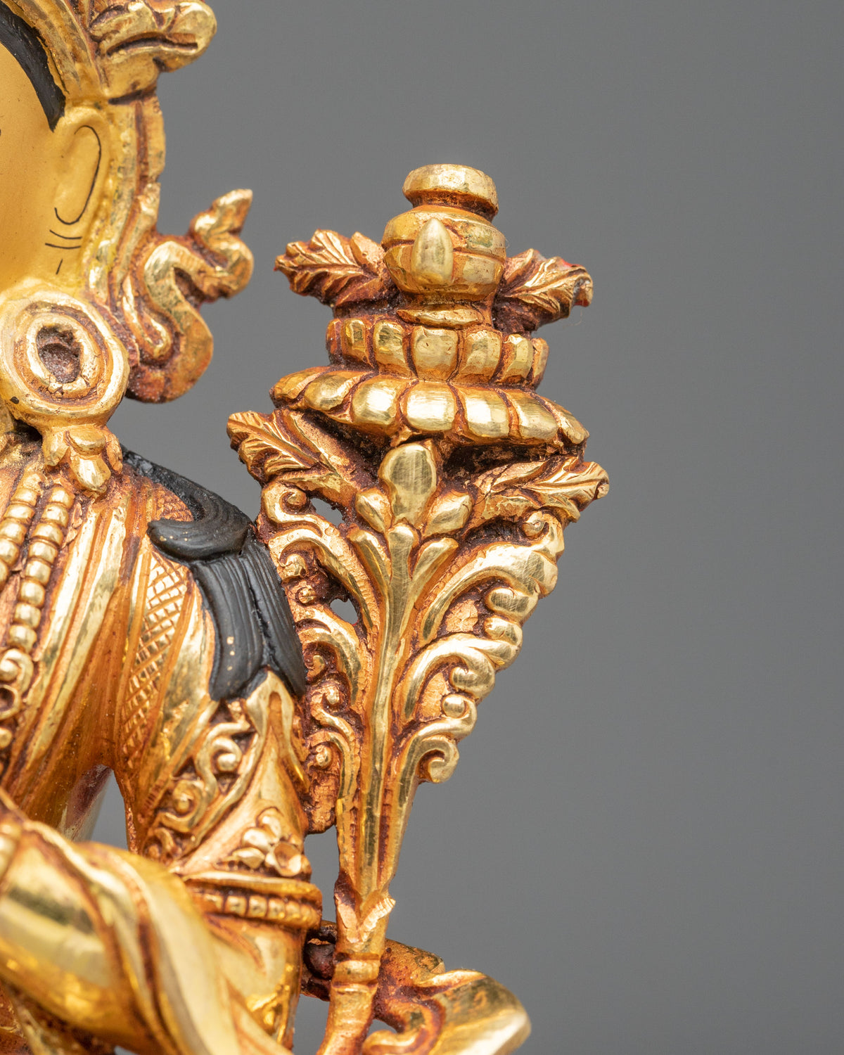 Maitreya Buddha Handmade Copper Statue - Serene Devotional Sculpture