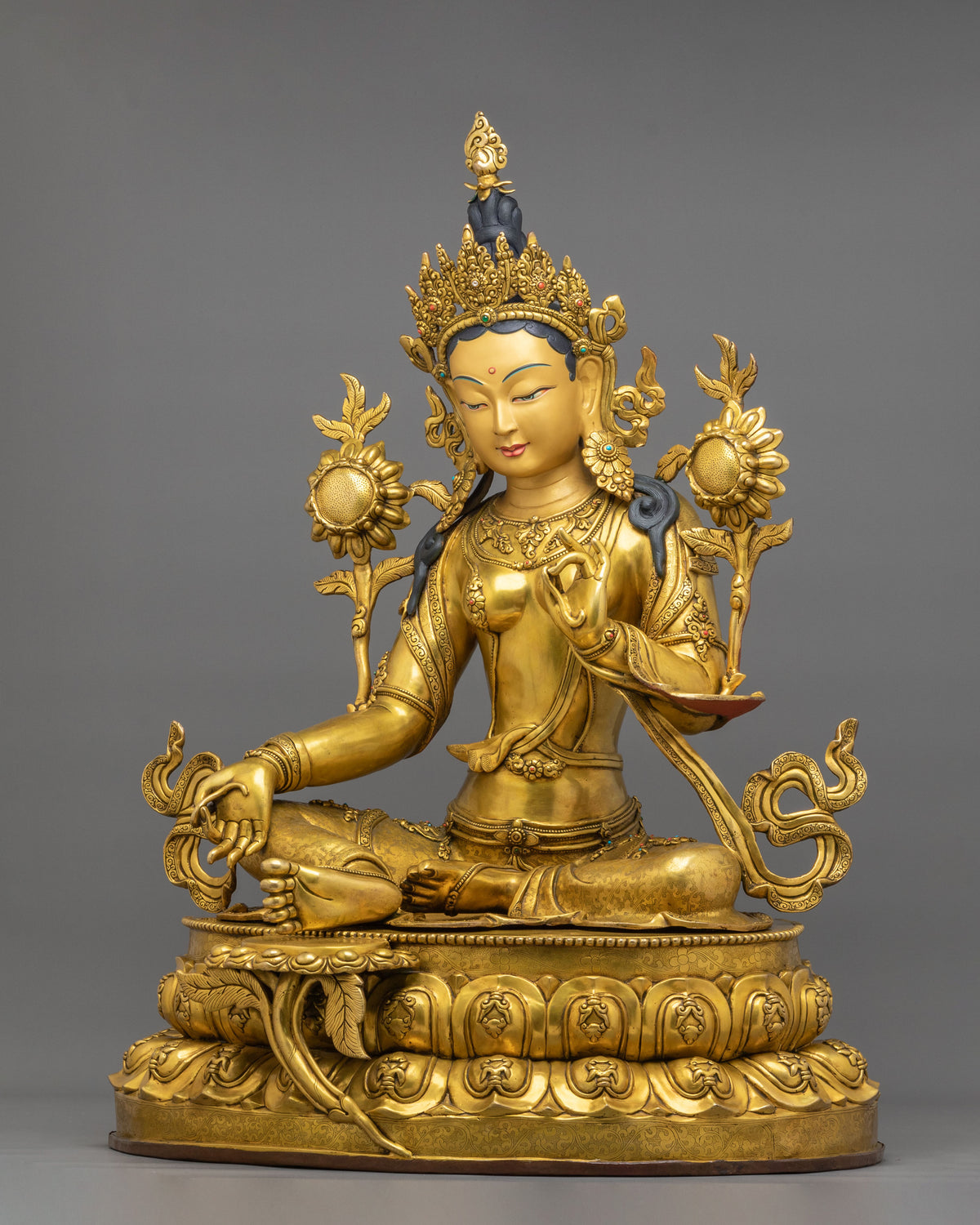 Mother of Liberation Green Tara Artwork: Buddhist Sacred Decor