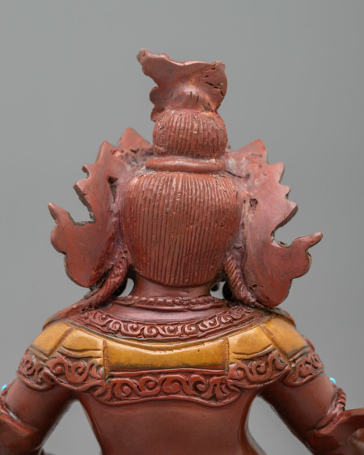 God Dzambhala Spiritual Statue in Oxidized Copper