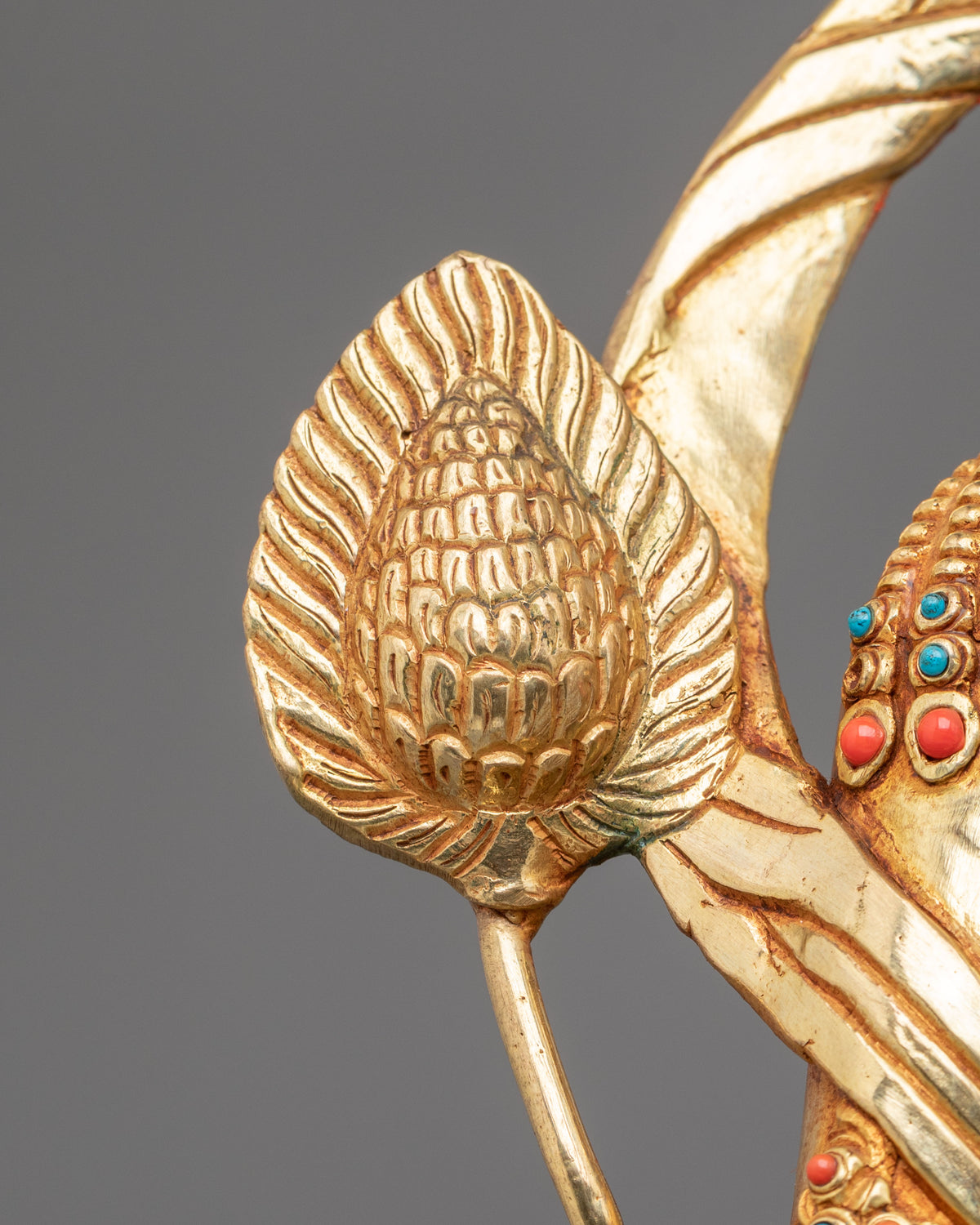 shitigarbha Bodhisattva Figurine | 24K Gold Gilded Buddhist Sculpture