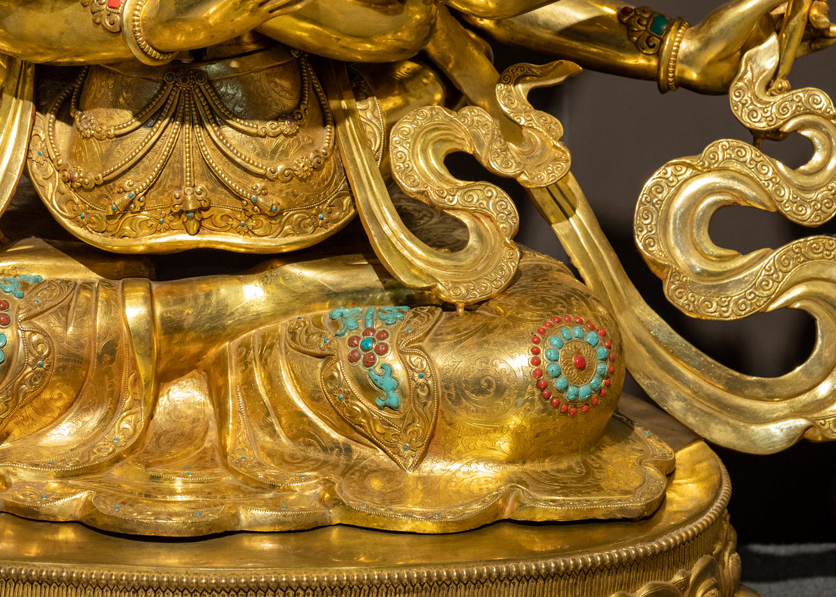 Handmade Guhyasamaja Sculpture | Akshobhyavajra Secret Assembly Deity