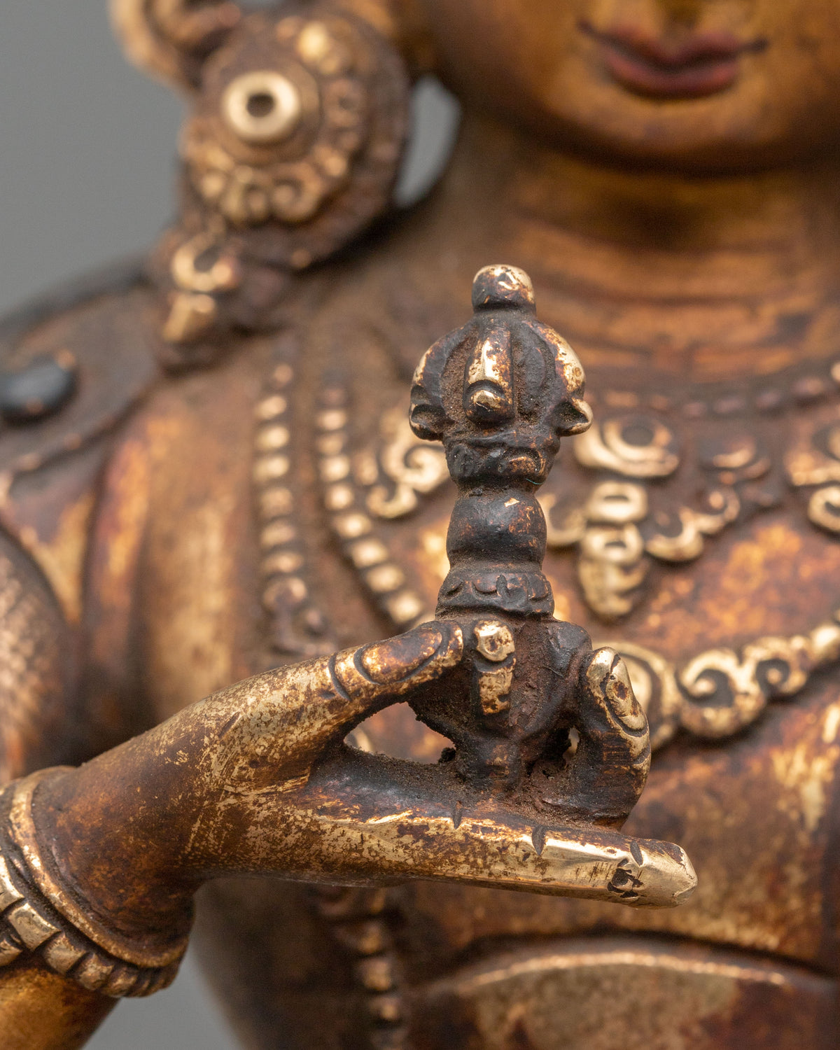 Vajrasattva Copper Sculpture | Vajrayana Deity of Purification