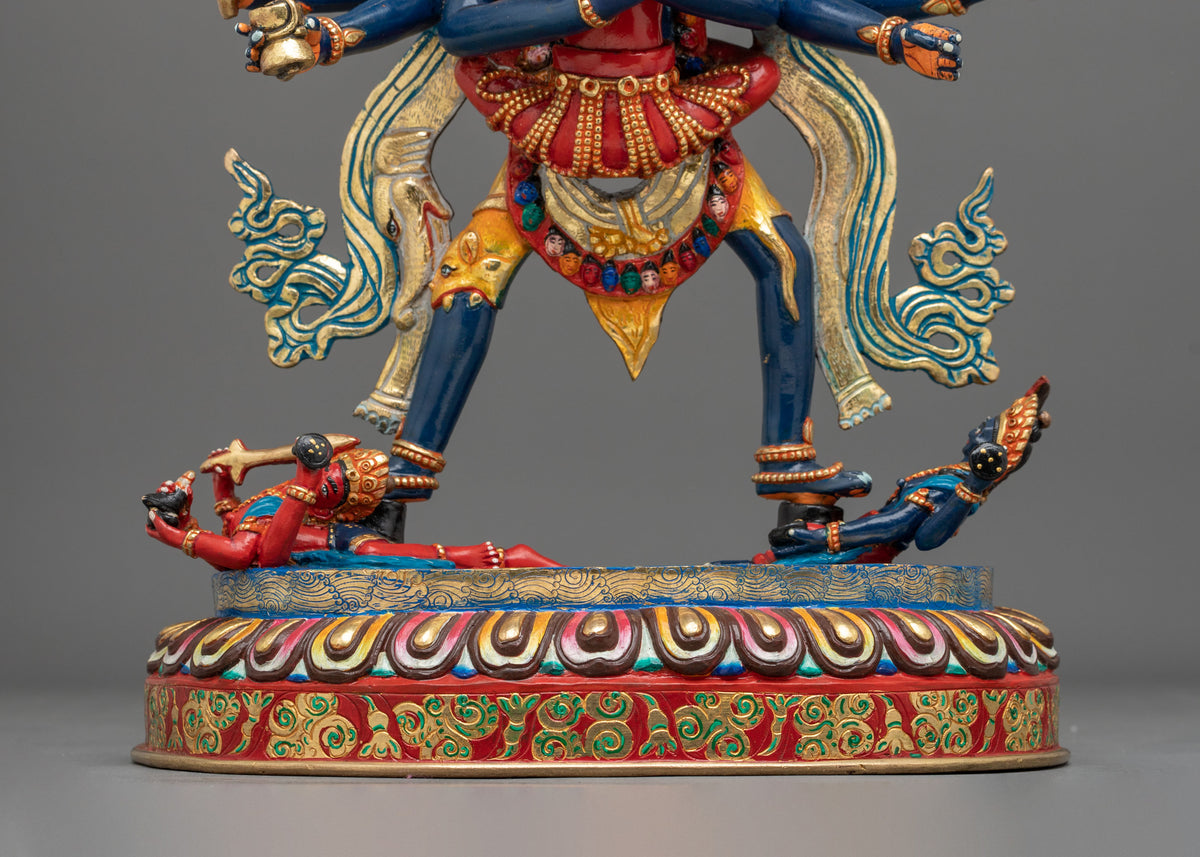 Chakrasamvara Buddhist Altar Sculpture | Handmade Himalayan Vajrayana Art