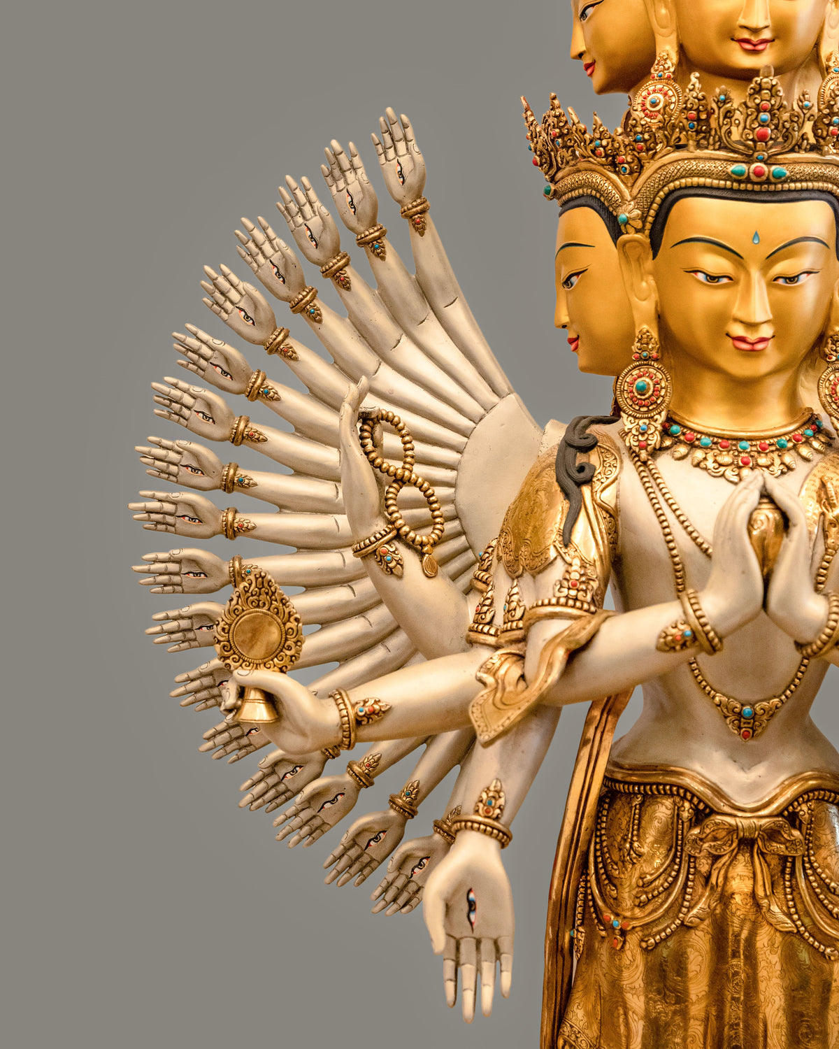 1000 Armed Chenrezig Bodhisattva Statue | Himalayan Buddhist Altar Art