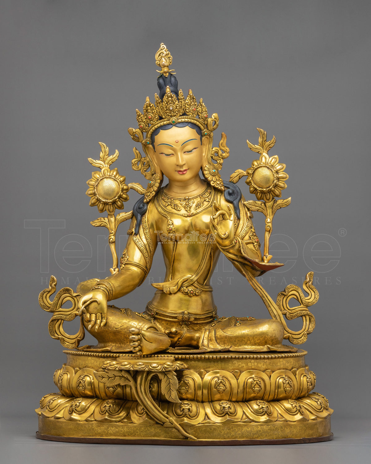 Mother of Liberation Green Tara Artwork: Buddhist Sacred Decor