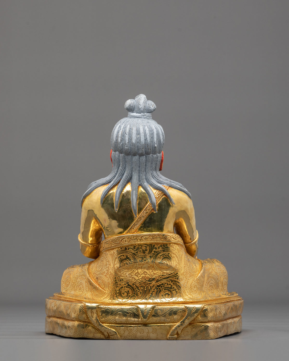 Thangtong Gyalpo 24K Gold Gilded Statue | Buddhist Master Sculpture