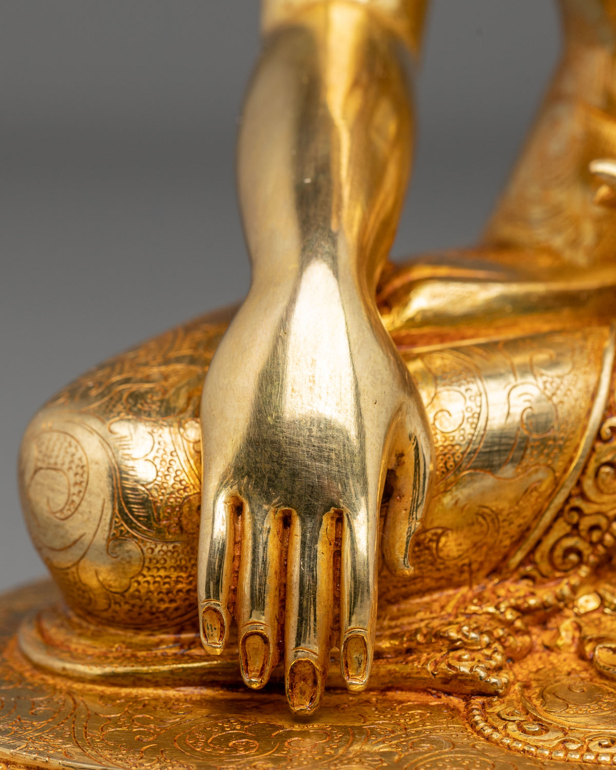 Shakyamuni Buddha Hand Crafted Copper Statue
