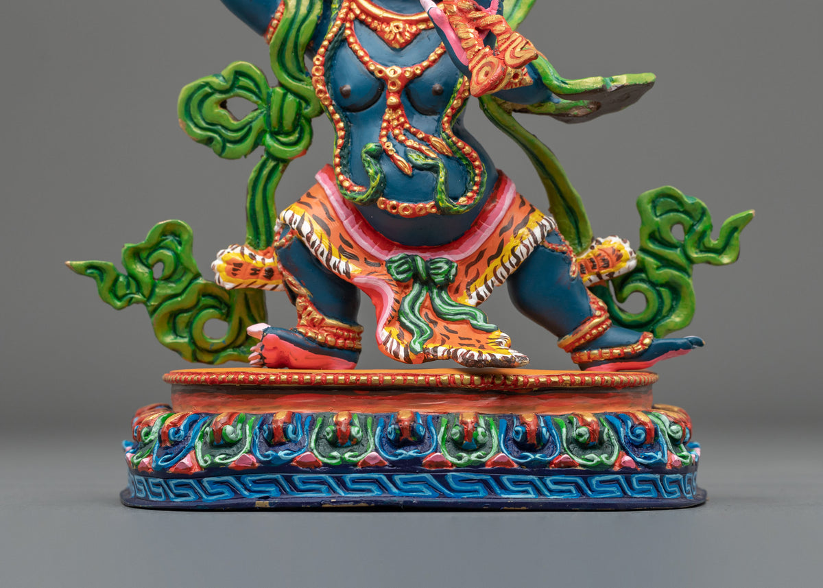 Vajrapani Wrathful Buddhist Statue | Tibetan Meditation Altar Decor