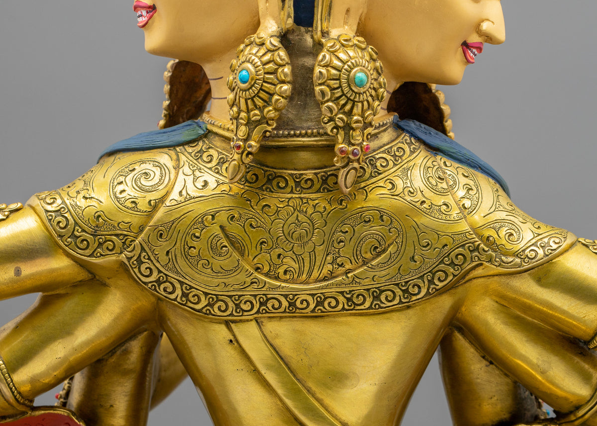 Namgyalma 24K Gold Coated Copper Sculpture | Home Decoration Statue