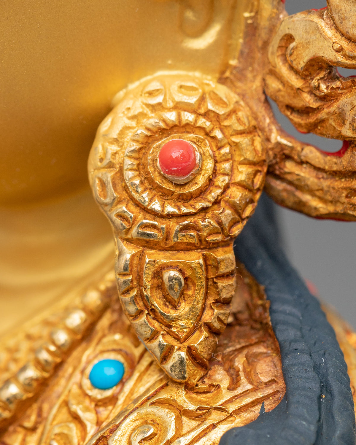Guru Tsokye Dorje Copper Sculpture | 24K Gold Gilded
