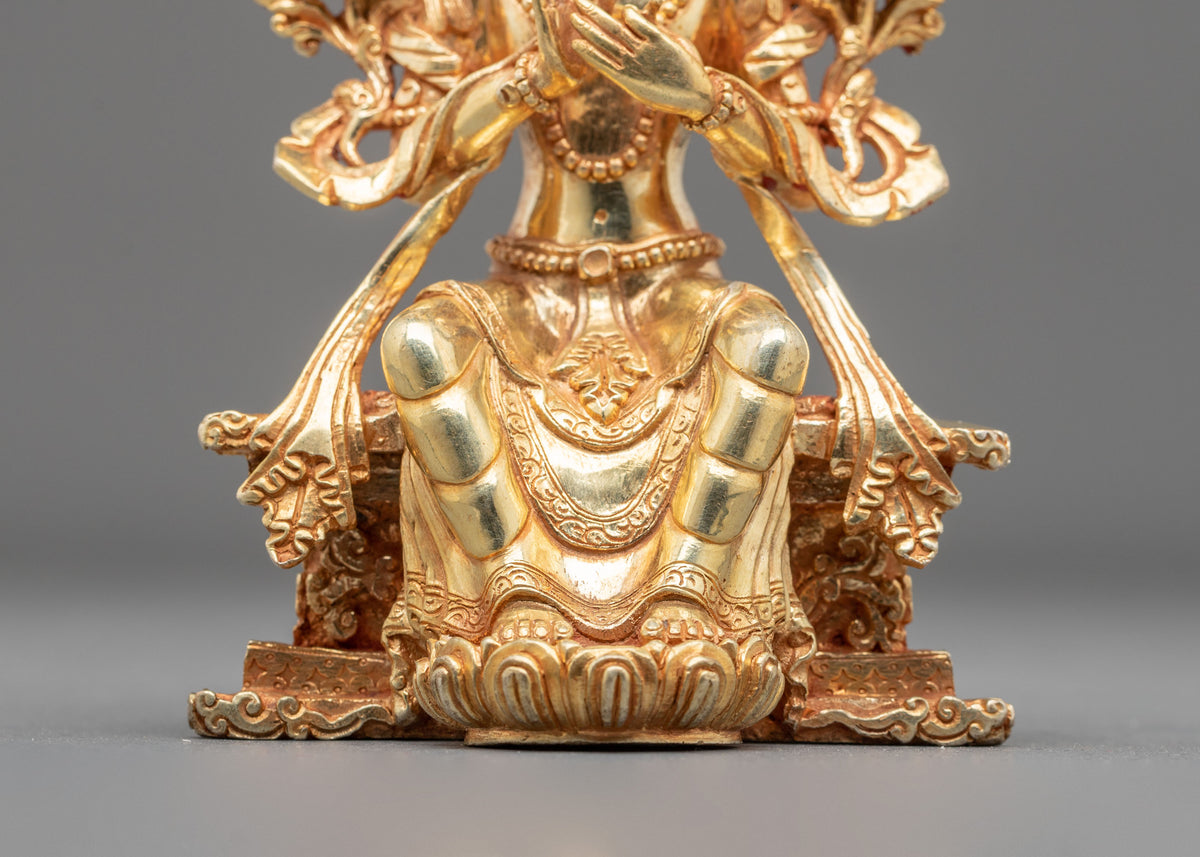Maitreya Buddha Copper Sculpture | The Future Buddha
